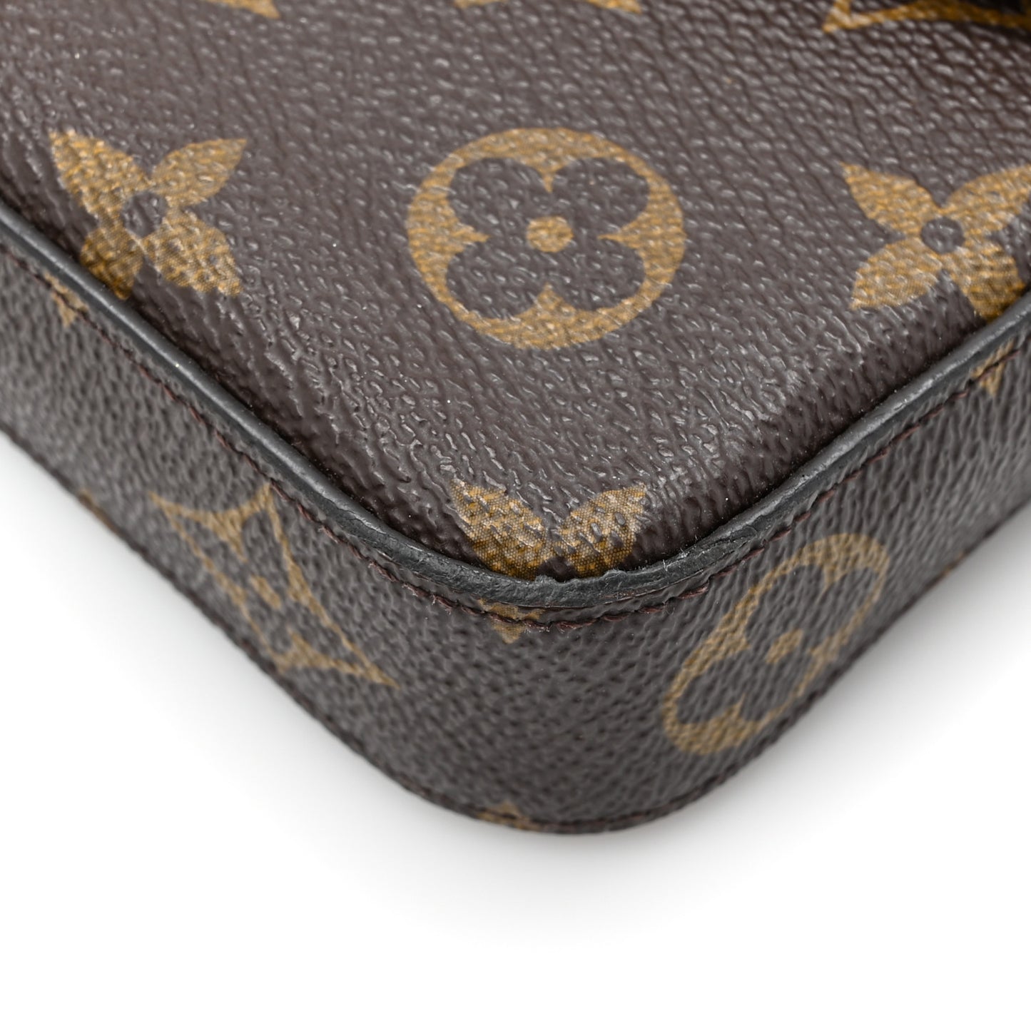 Monogram Pochette Felicie Chain Wallet Fuchsia