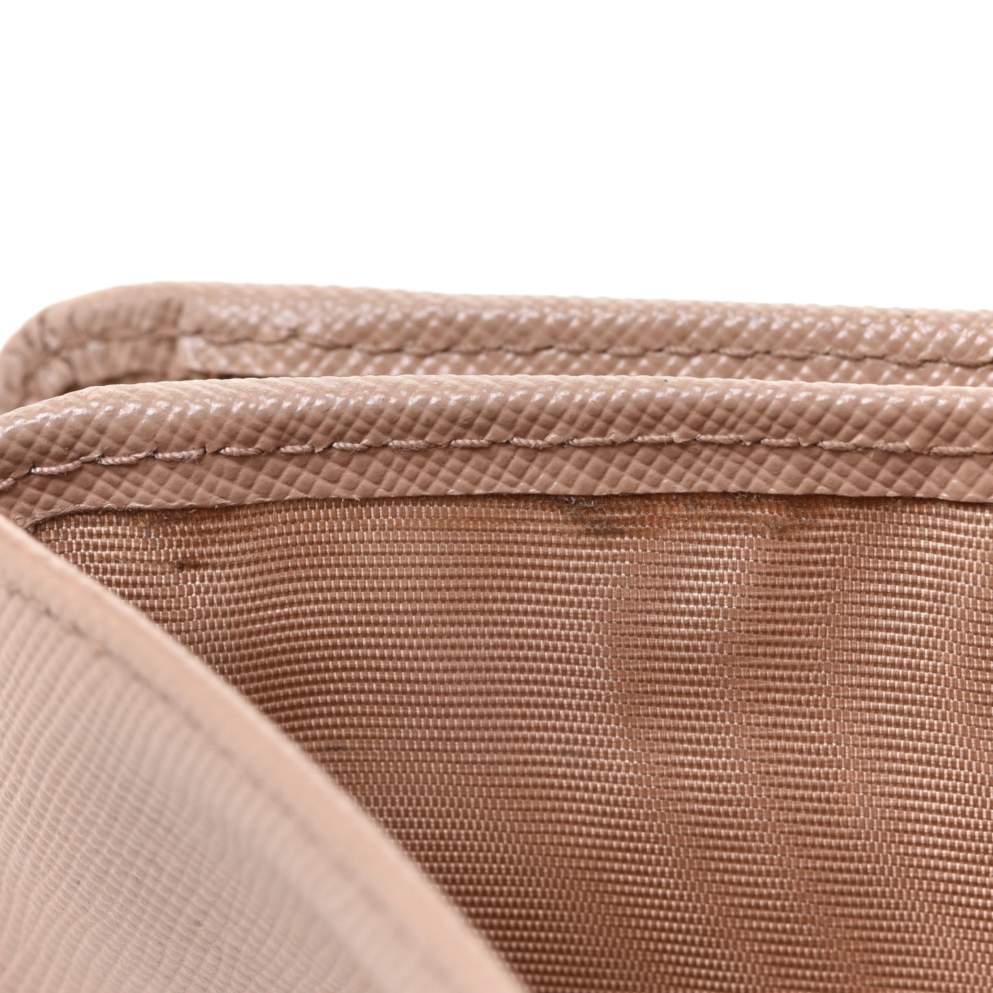 Saffiano Metal Compact Wallet Cammeo