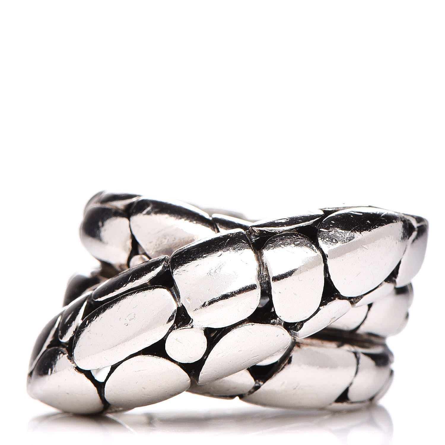 John Hardy Sterling Silver Kali Silver Twist Ring 54 7 1 of 6