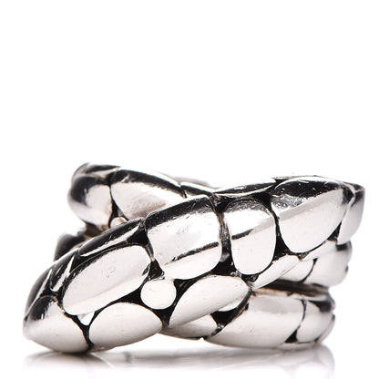 John Hardy Sterling Silver Kali Silver Twist Ring 54 7 1 of 6