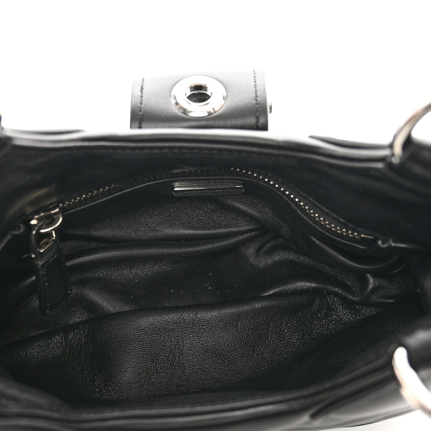 Nappa Soft Padded Re-Edition 2002 Moon Bag Black