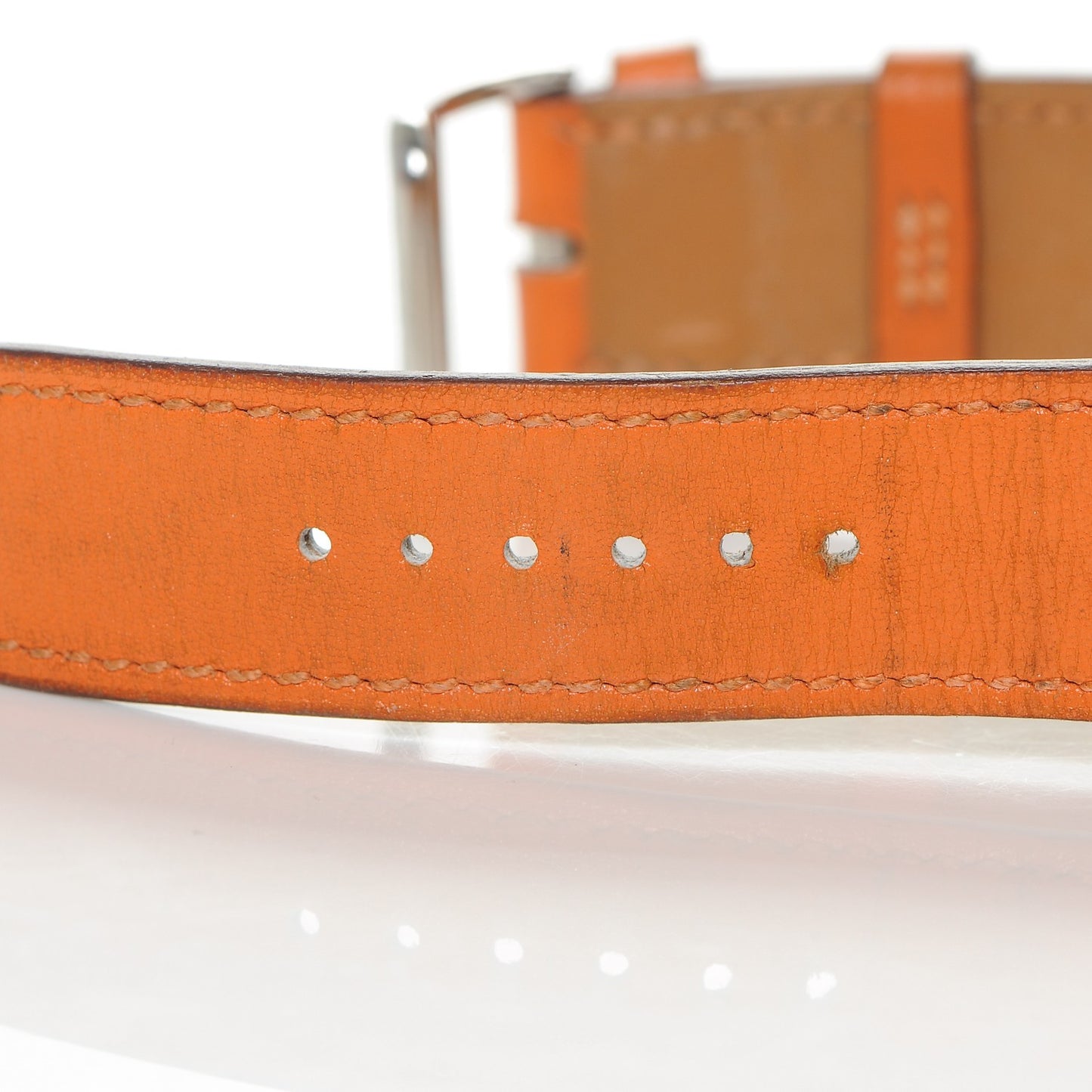 Stainless Steel Swift 26mm Heure H Hour Quartz Watch Orange