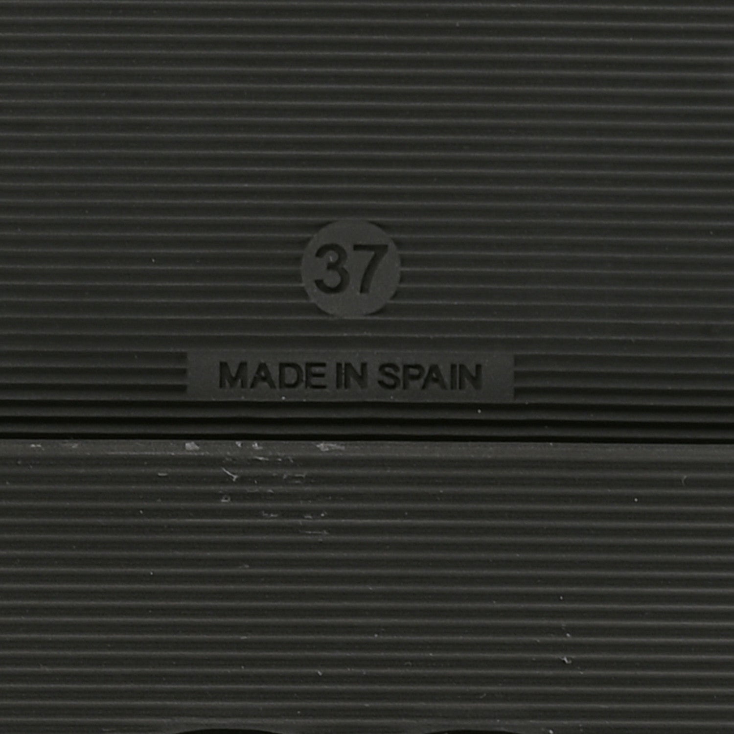 FASHIONPHILE Lambskin Espadrille Mule Sandals 37 Black 6 of 9