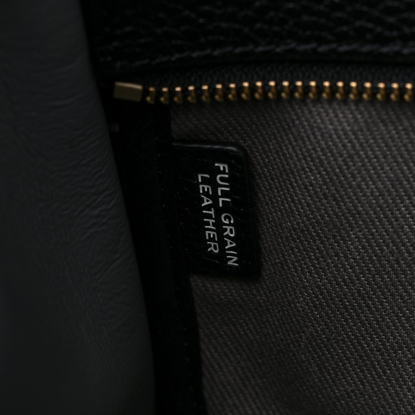 Grained Calfskin Small The Tote Bag Black