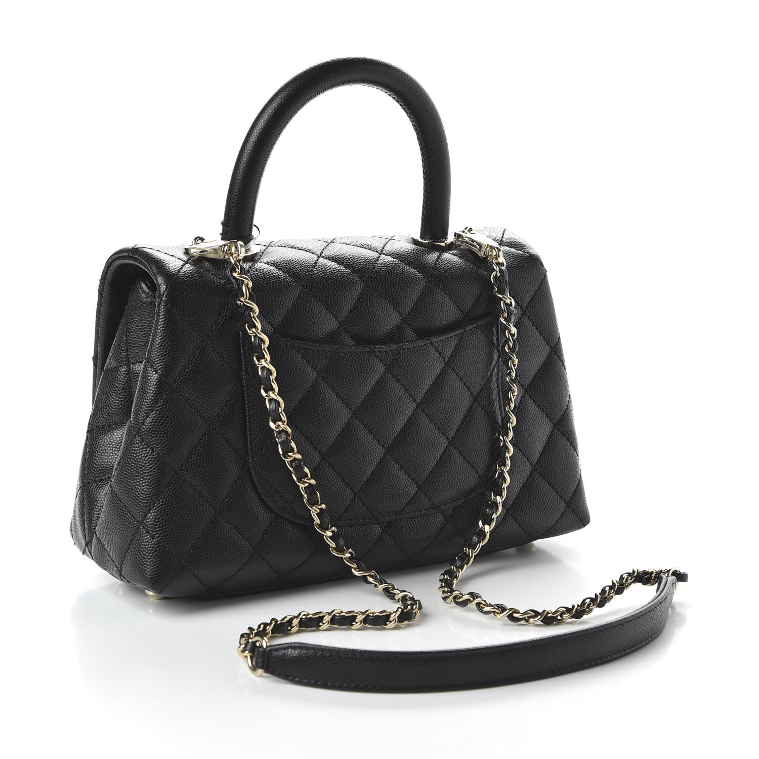 Chanel Caviar Quilted Mini Coco Handle Flap Black 3 of 11