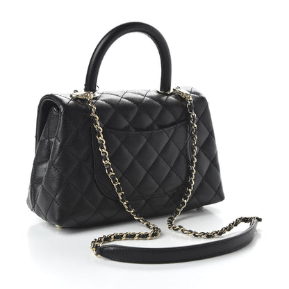 Chanel Caviar Quilted Mini Coco Handle Flap Black 3 of 11