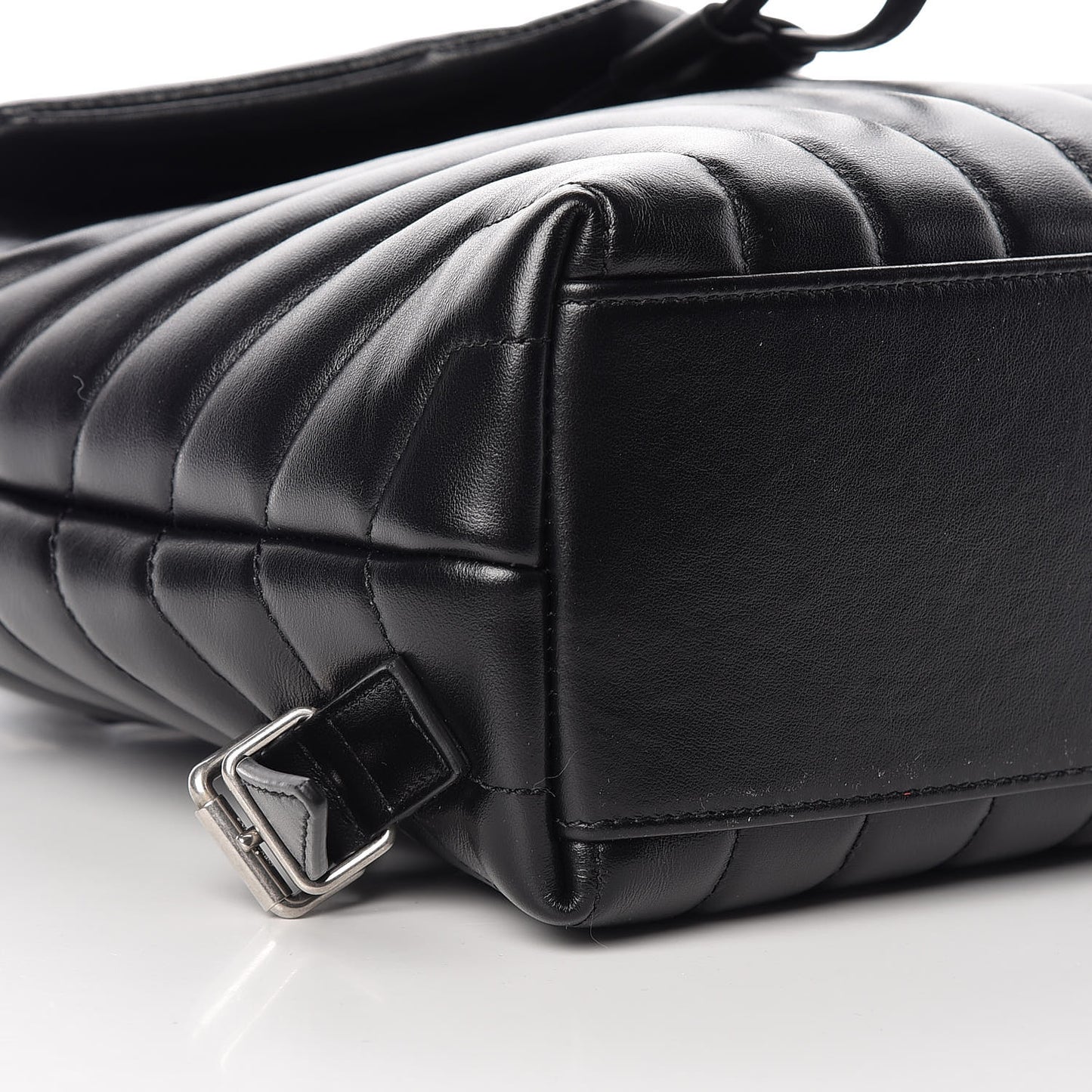 Calfskin Y Quilted Monogram Small Loulou Backpack Black