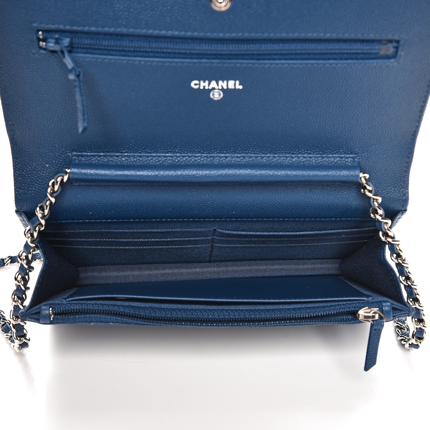 Caviar Chevron Wallet On Chain WOC Navy