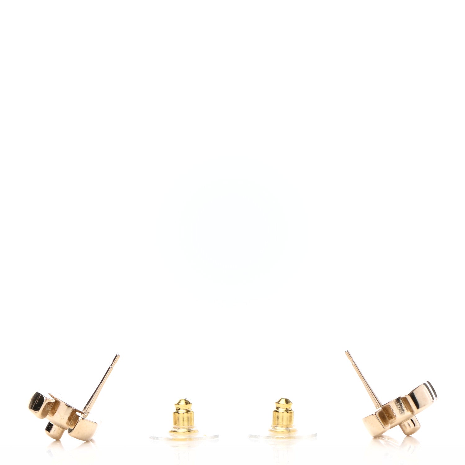 Chanel Metal CC Turnlock Earrings Gold 3 of 4