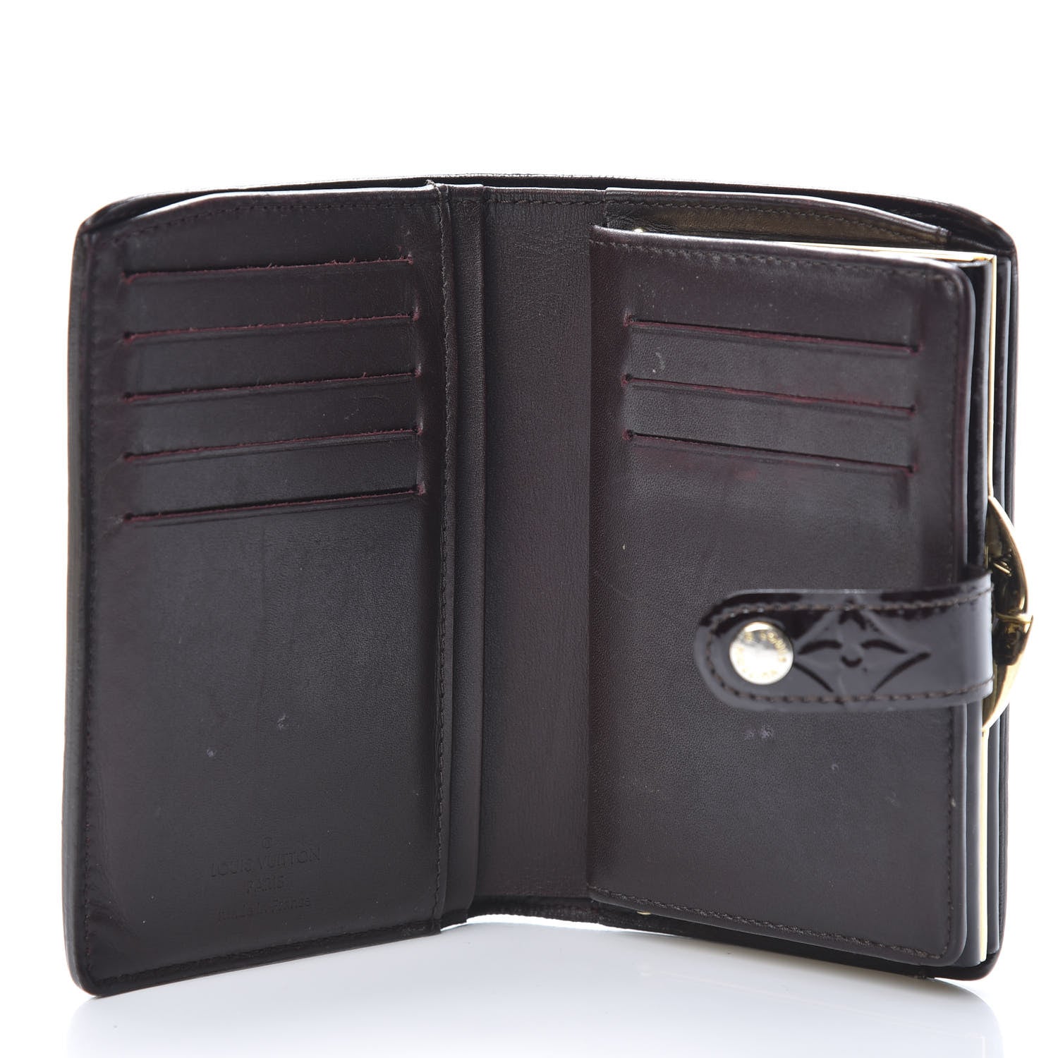 Louis Vuitton Vernis French Purse Wallet Amarante 5 of 10