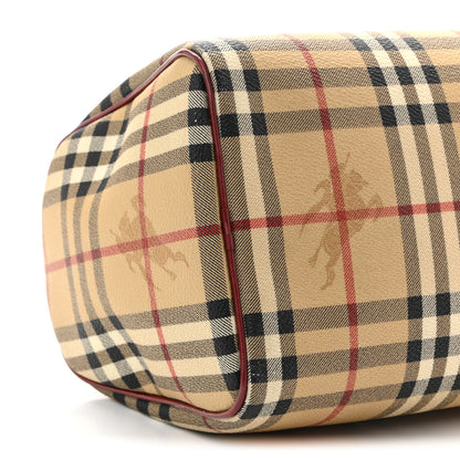 Burberry Haymarket Check Bowling Bag Red 9 of 10
