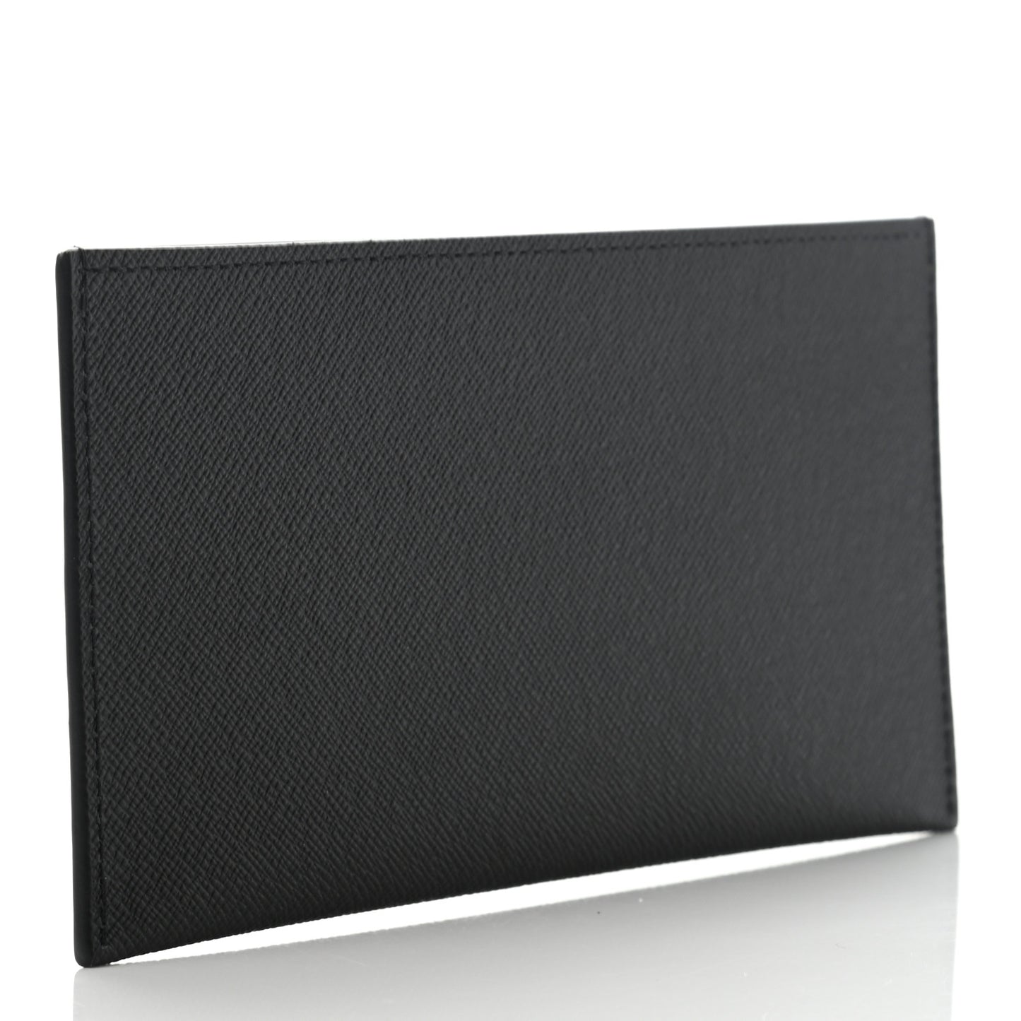 Calfskin Felicie Chain Wallet Card Holder Insert Black