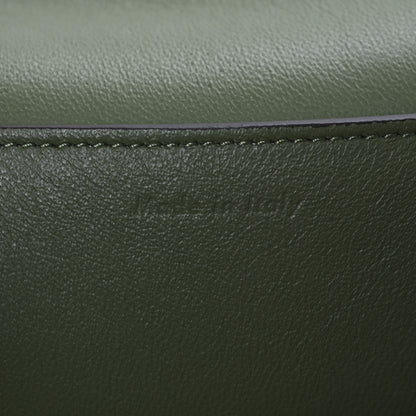 Celine Shiny Smooth Calfskin Medium Frame Shoulder Bag Olive Pastel Green 6 of 9