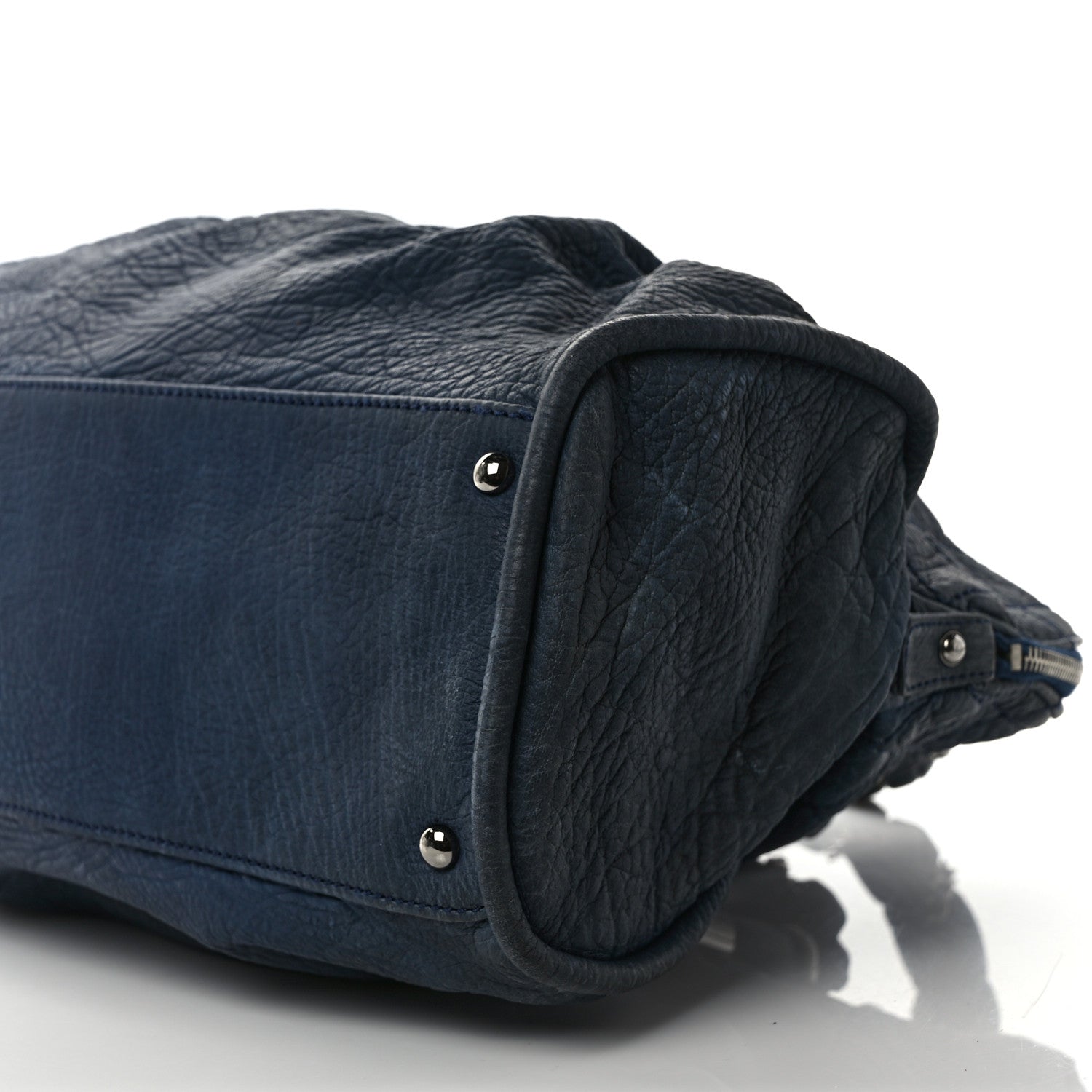 Chanel Distressed Lambskin Lady Braid Large Satchel Dark Blue 9 of 11