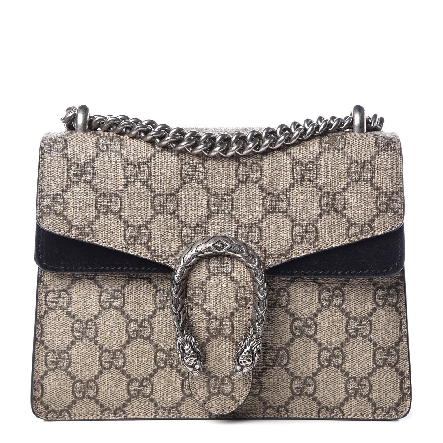 GG Supreme Monogram Mini Dionysus Shoulder Bag Black