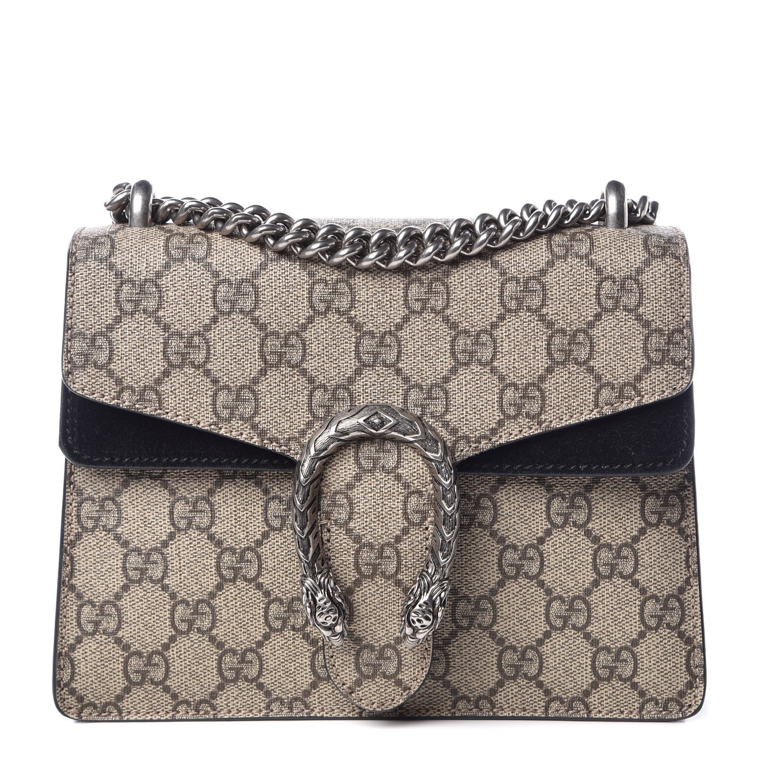 Gucci GG Supreme Monogram Mini Dionysus Shoulder Bag Black 1 of 13