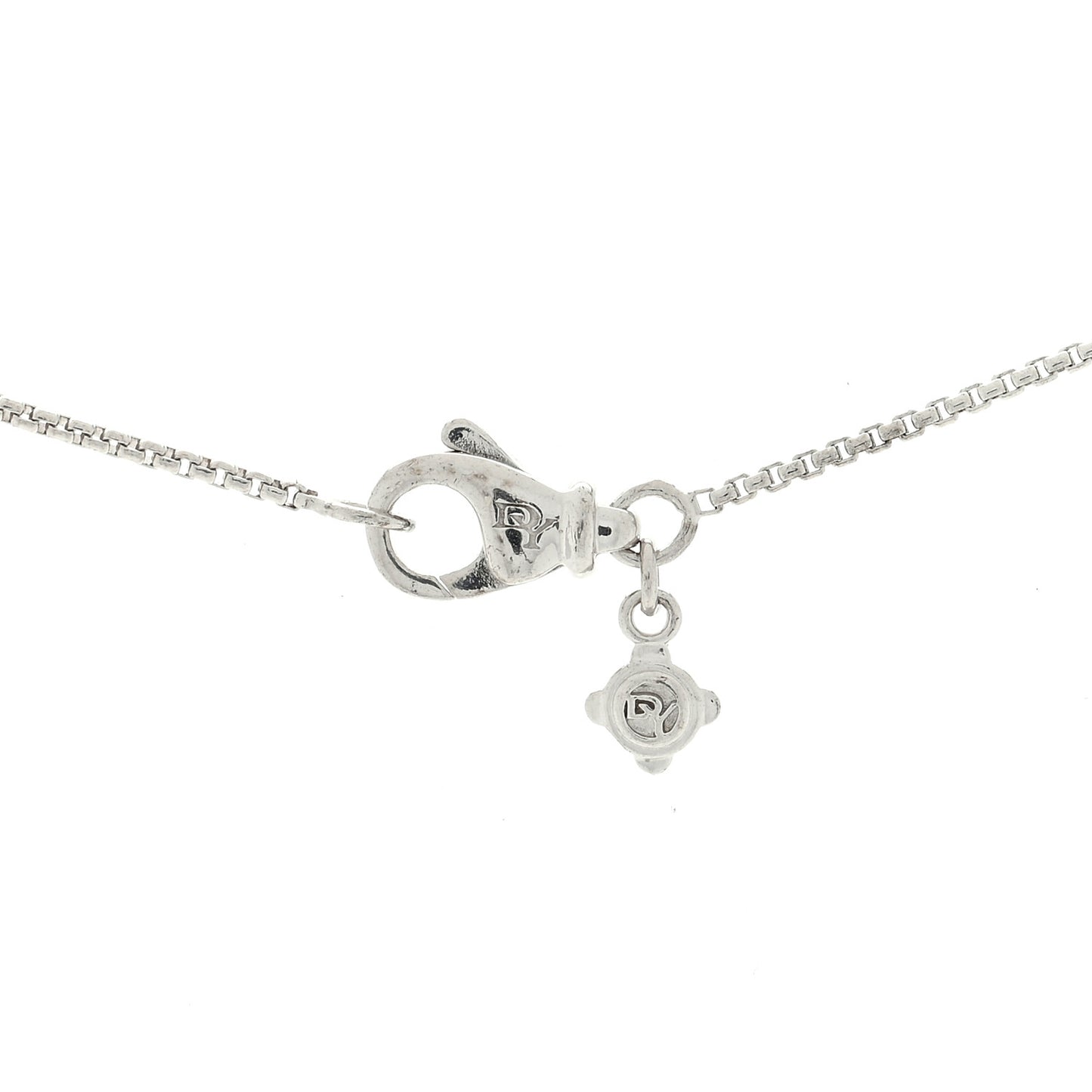 Sterling Silver Diamond 7mm Infinity Pendant Necklace