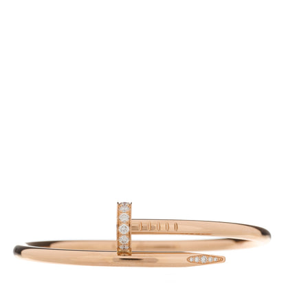 Cartier 18K Pink Gold Diamond Juste Un Clou Bracelet 15 1 of 4