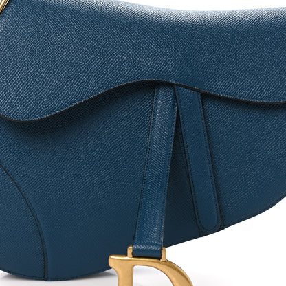 Christian Dior Grained Calfskin Saddle Bag Turquoise 8 of 10