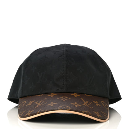 Louis Vuitton Polyester Silk Monogram LV Get Ready Cap L Black 4 of 9