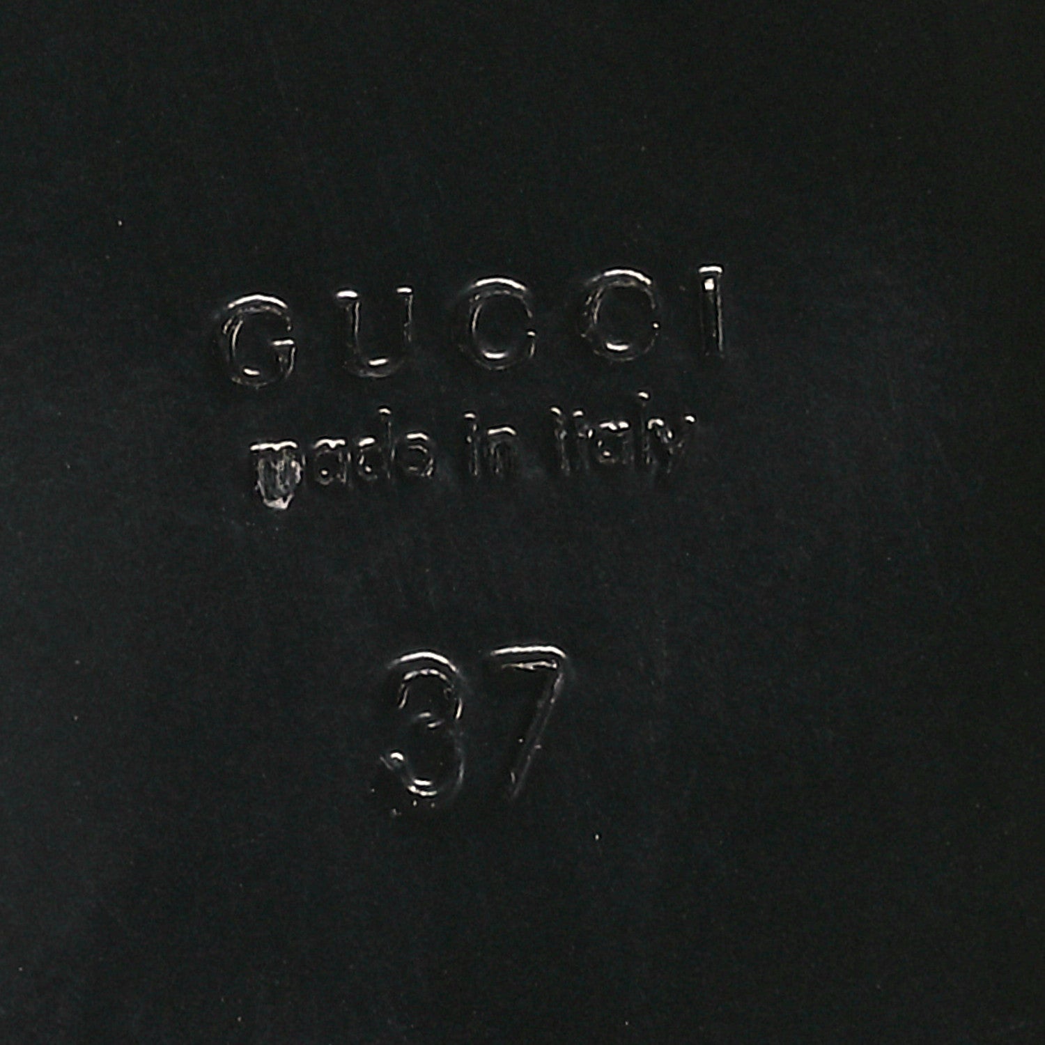 Gucci Tela Retino Kid Scamosciato Crystal GG Monogram Square G Slingback Flat 37 Black 7 of 10