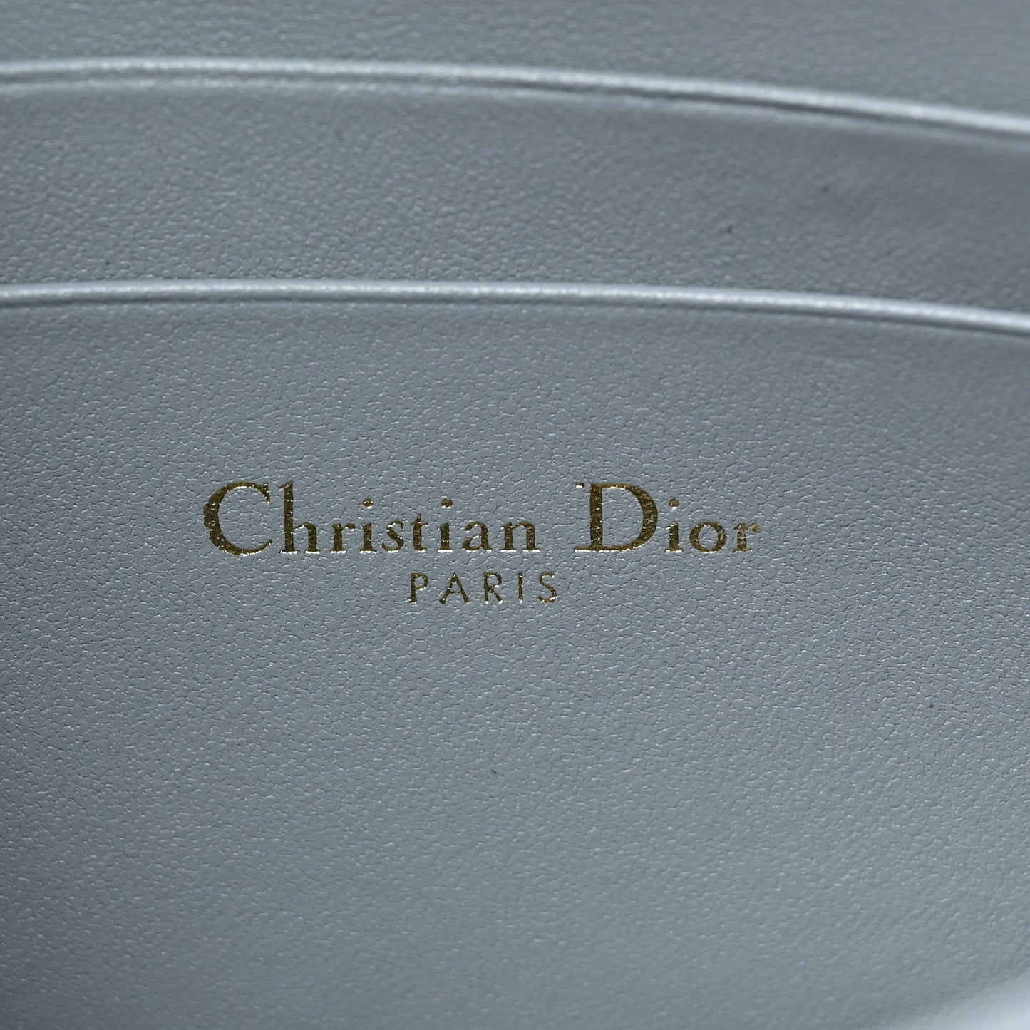 Lambskin Cannage Dior Talk Phone Pouch Cloud Blue