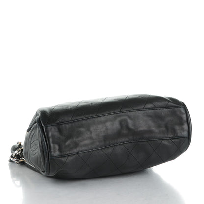 Chanel Lambskin Stitched Medium Ultimate Soft Tote Black 4 of 7