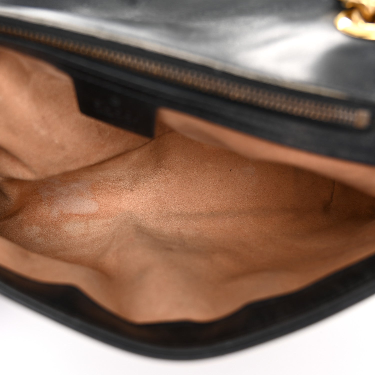Gucci Calfskin Matelasse Small GG Marmont Shoulder Bag Black 5 of 12