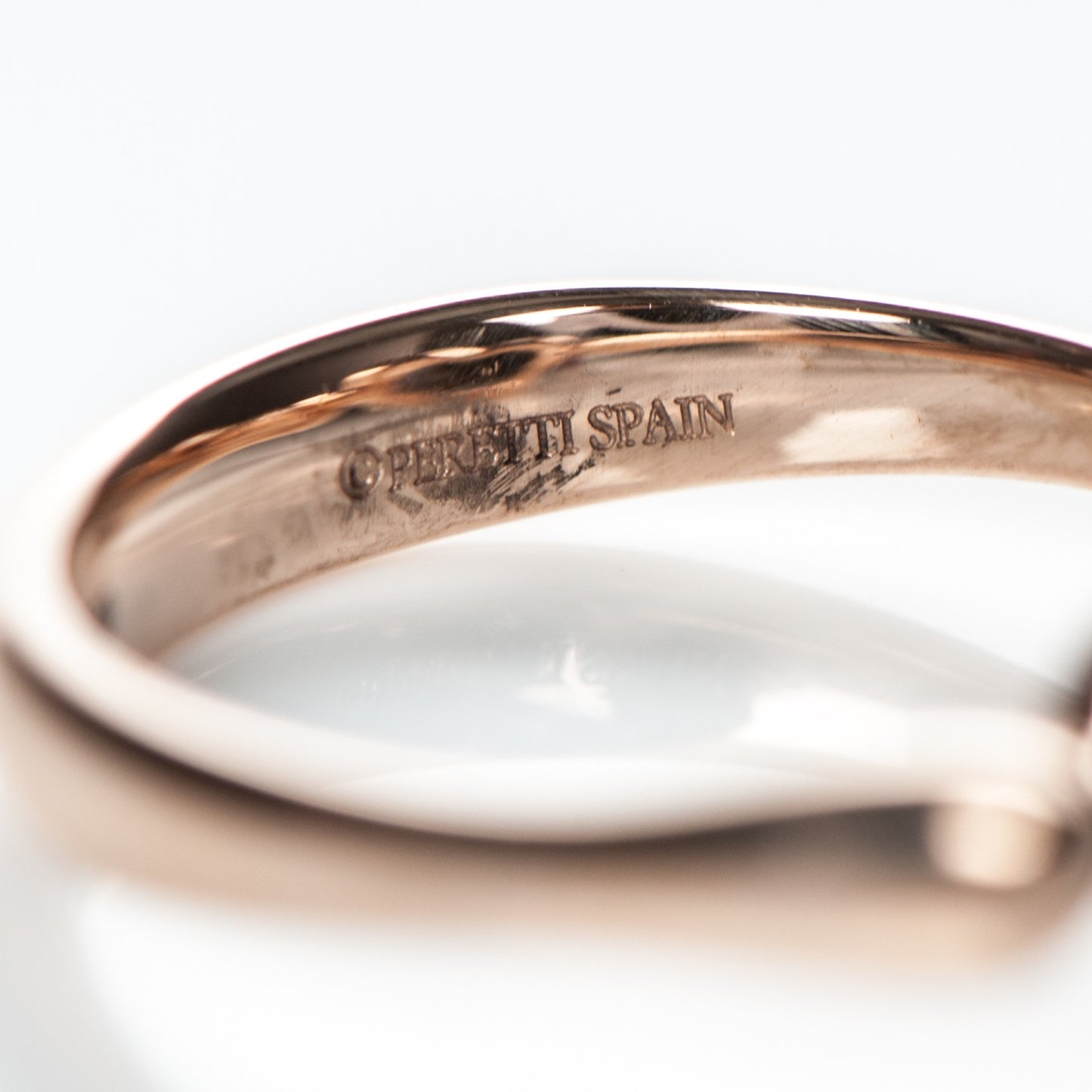18K Rose Gold Elsa Peretti Mini Open Heart Ring 5