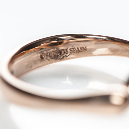 Tiffany 18K Rose Gold Elsa Peretti Mini Open Heart Ring 5 5 of 5