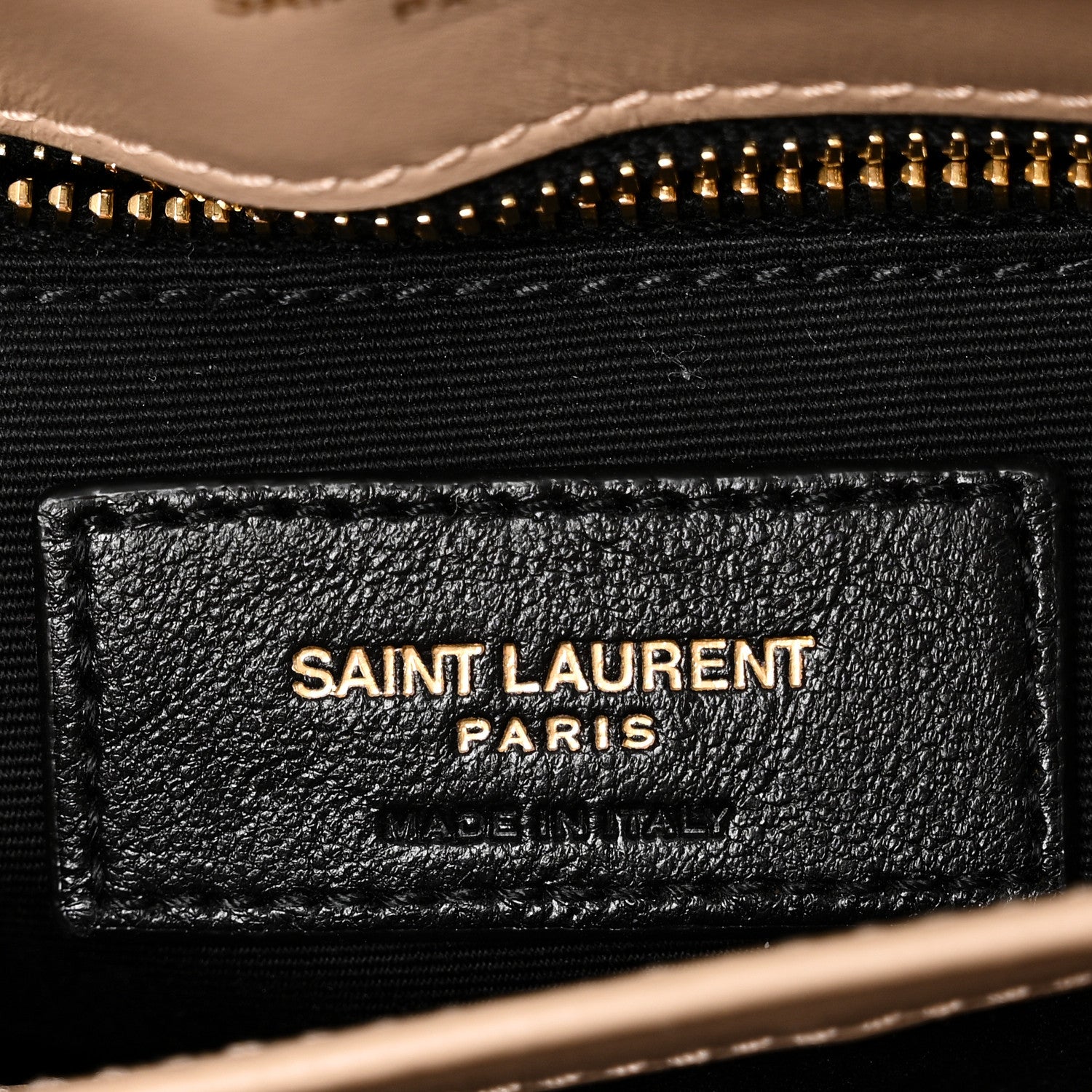Saint Laurent Calfskin Y Quilted Monogram Toy Loulou Crossbody Bag Dark Beige 6 of 11