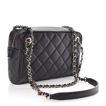 Chanel Caviar Quilted Small In & Out Camera Case Black 4 of 11