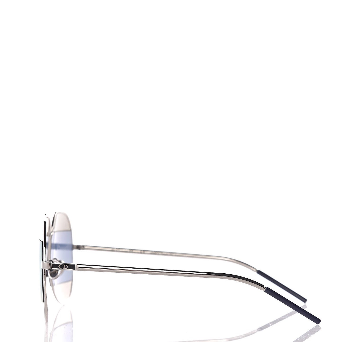 Split 1 Aviator Sunglasses Silver Blue