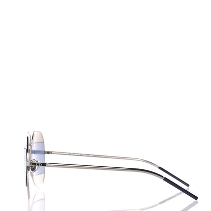 Christian Dior Split 1 Aviator Sunglasses Silver Blue 3 of 7