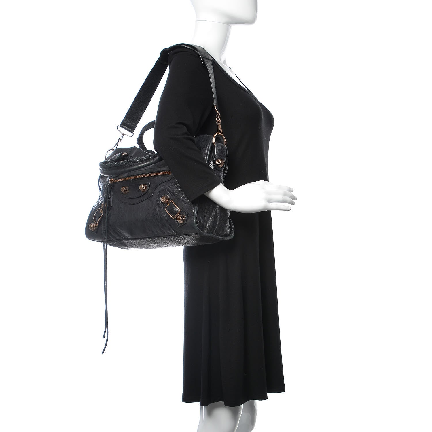 Balenciaga Agneau Giant 21 Rose Gold Hardware City Black 2 of 11