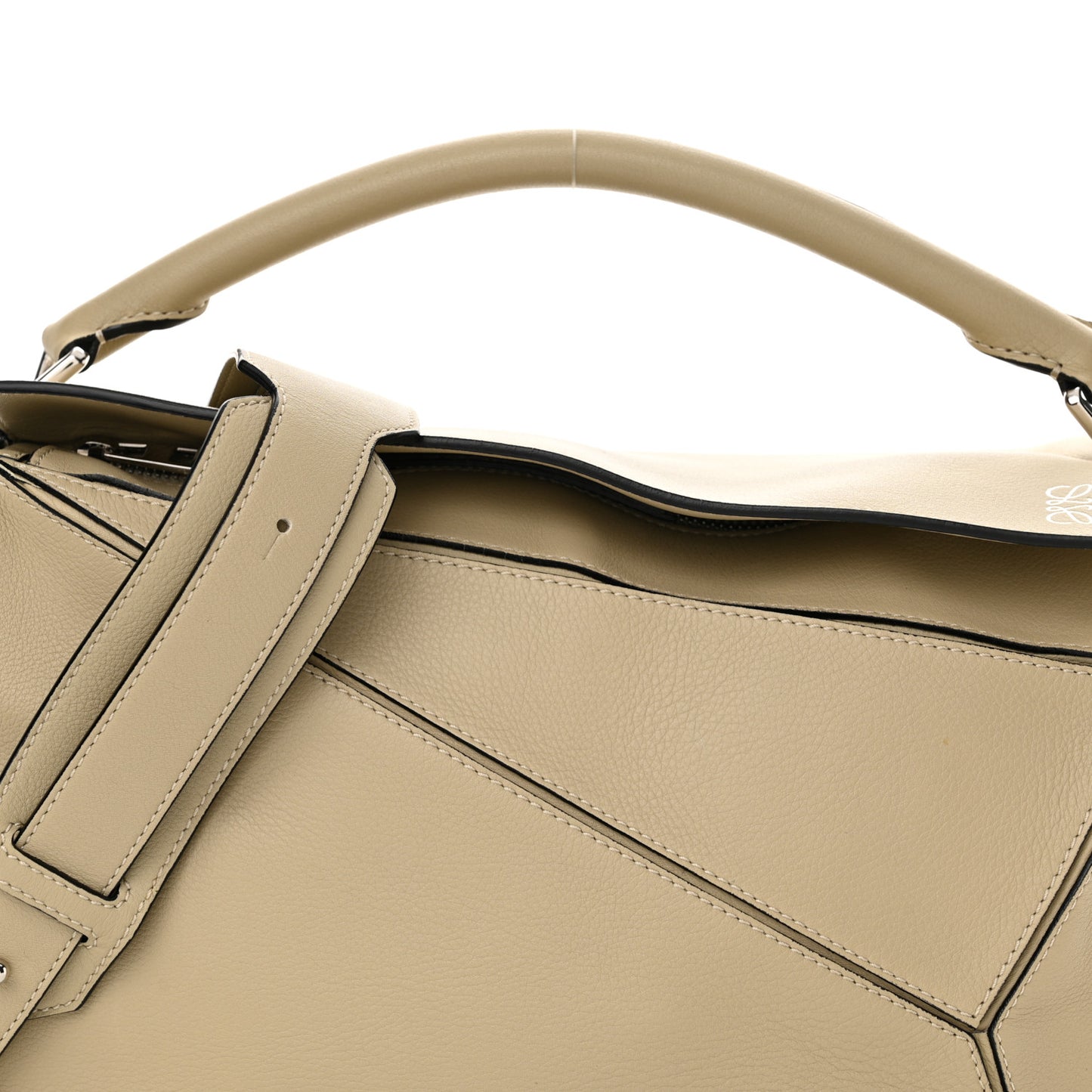 Calfskin Medium Puzzle Bag Light Oak