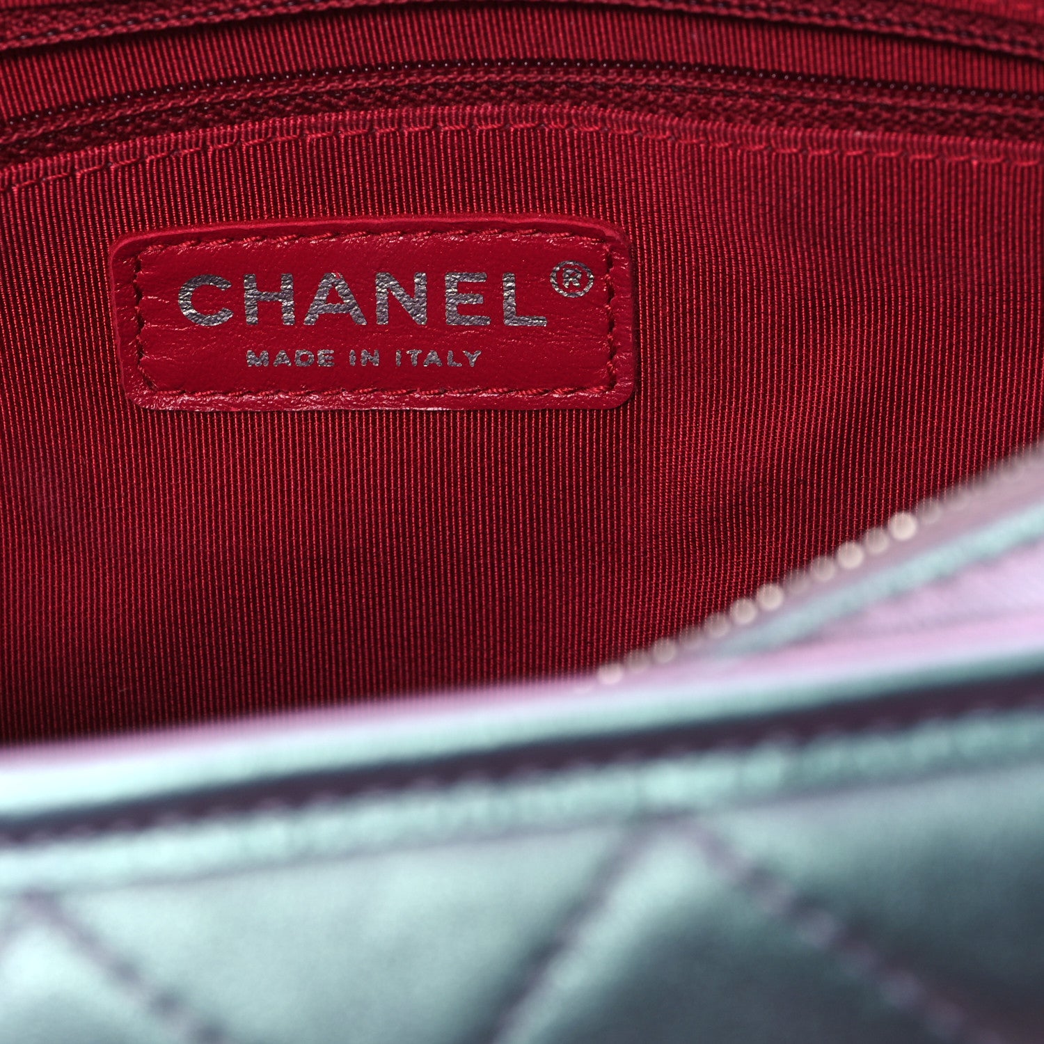 Chanel Iridescent Lambskin Calfskin Quilted Medium Gabrielle Hobo Light Purple 6 of 10
