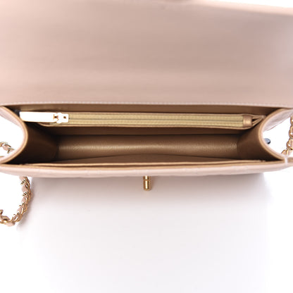 Chanel Lambskin Quilted Small Chic Pearls Flap Beige 5 of 12