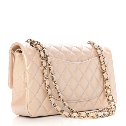 Chanel Iridescent Calfskin Quilted Medium Double Flap Dark Beige 2 of 8