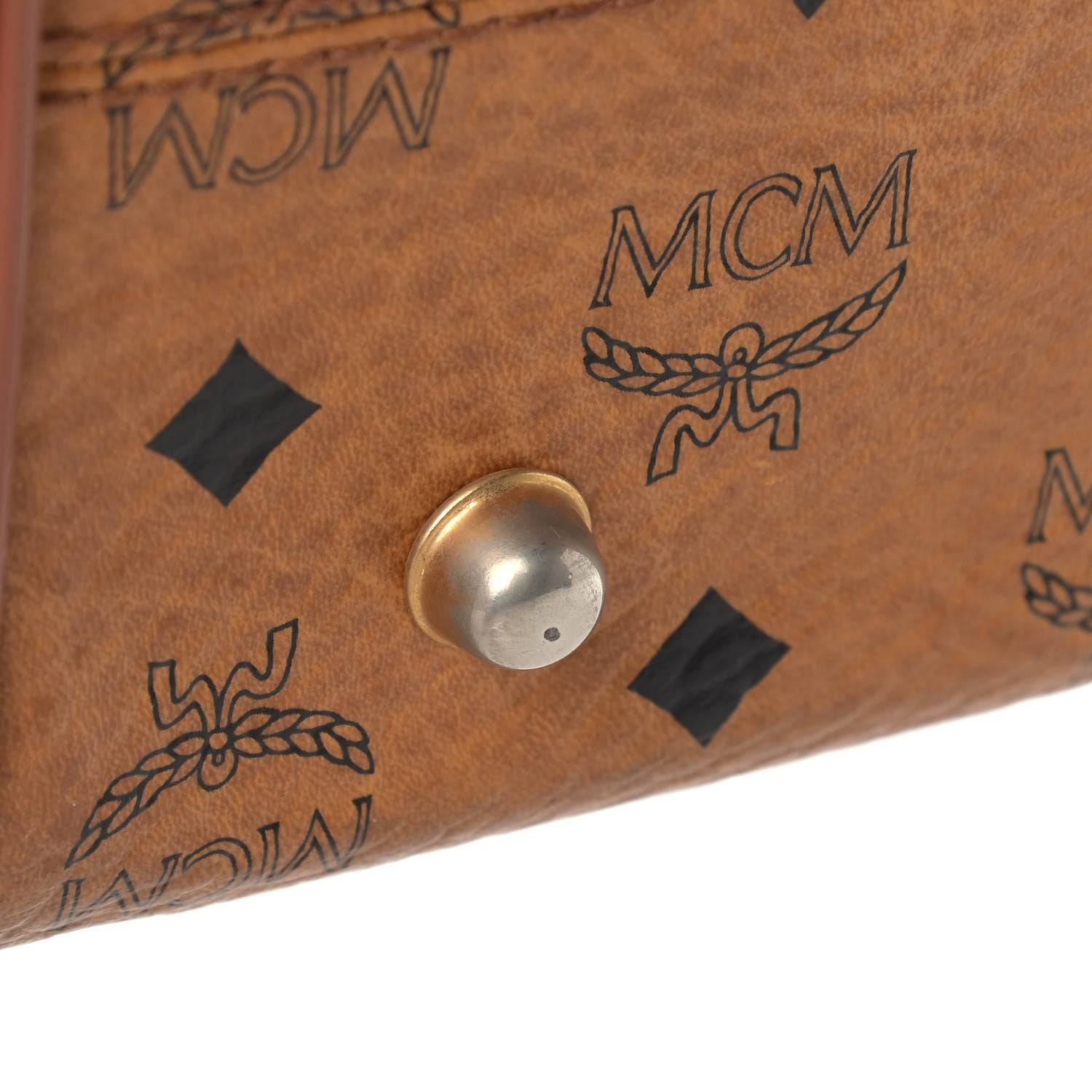 MCM Visetos Essential Boston Bag Cognac 12 of 22