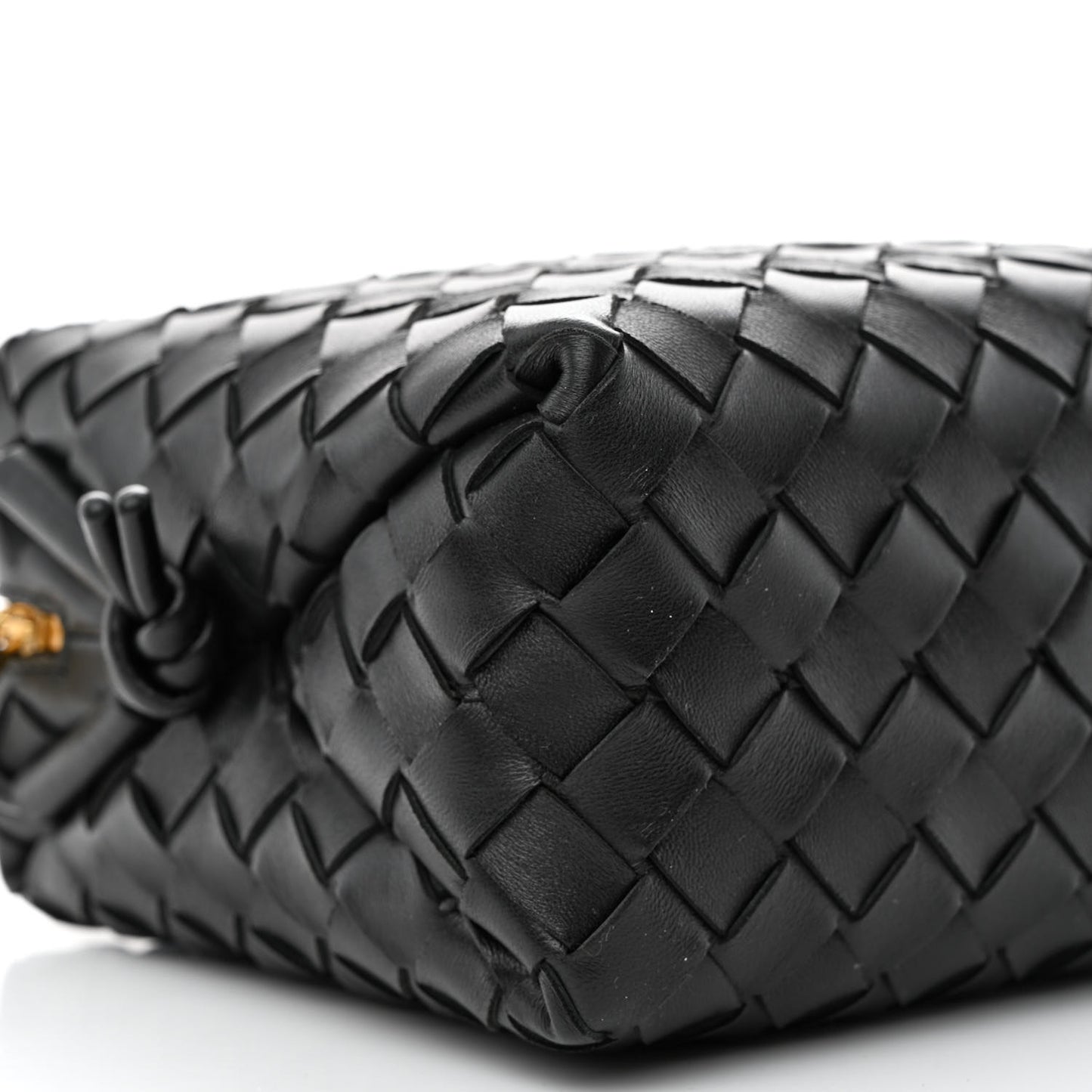 Nappa Intrecciato Small Loop Camera Bag Black