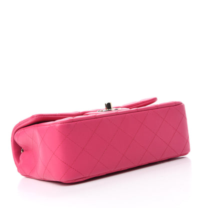 Chanel Lambskin Quilted Mini Rectangular Flap Dark Pink 4 of 11