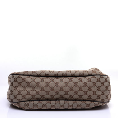 Gucci Monogram Large New Ladies Web Hobo Dark Brown 10 of 14