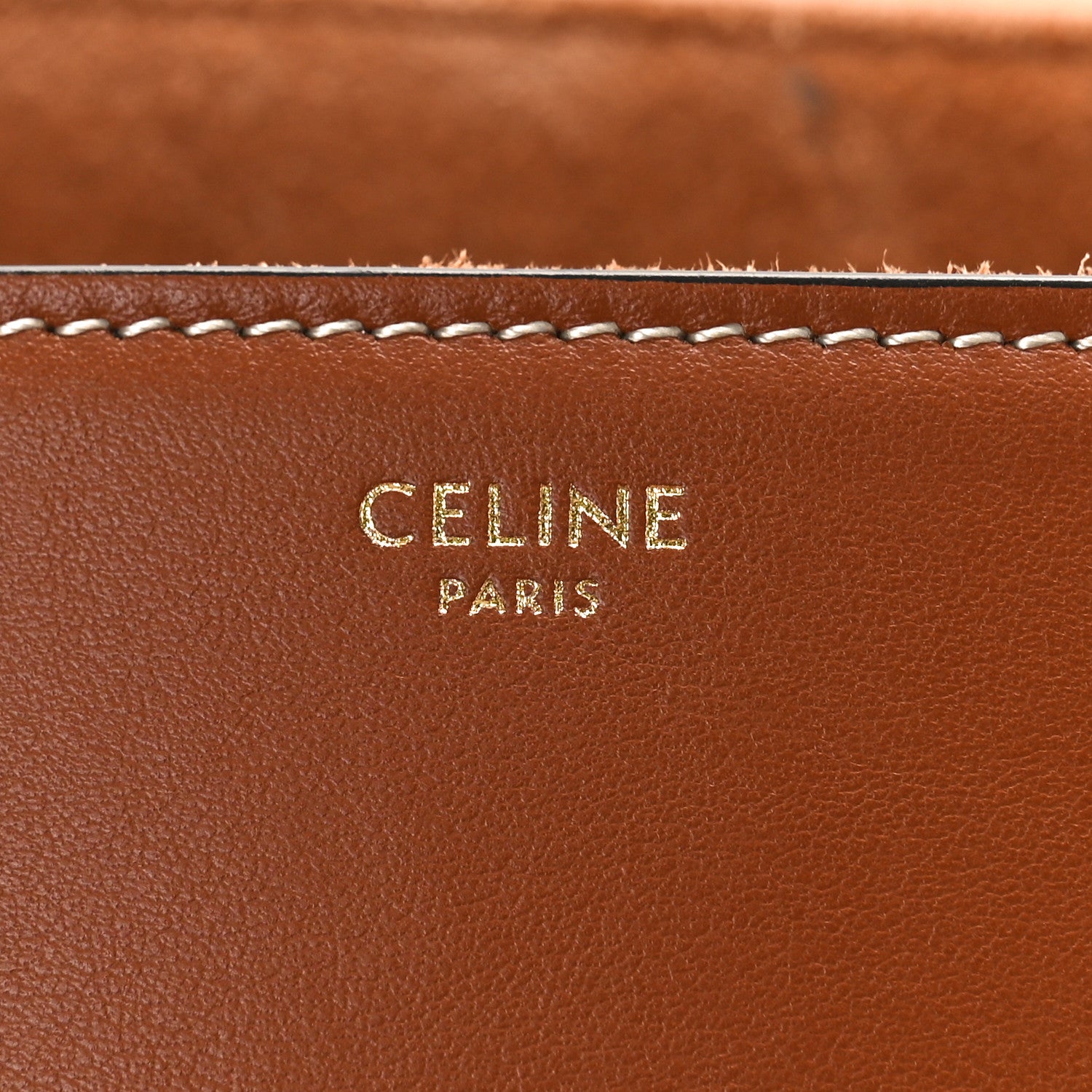 Celine Calfskin Medium Soft 16 Bag Tan 7 of 9