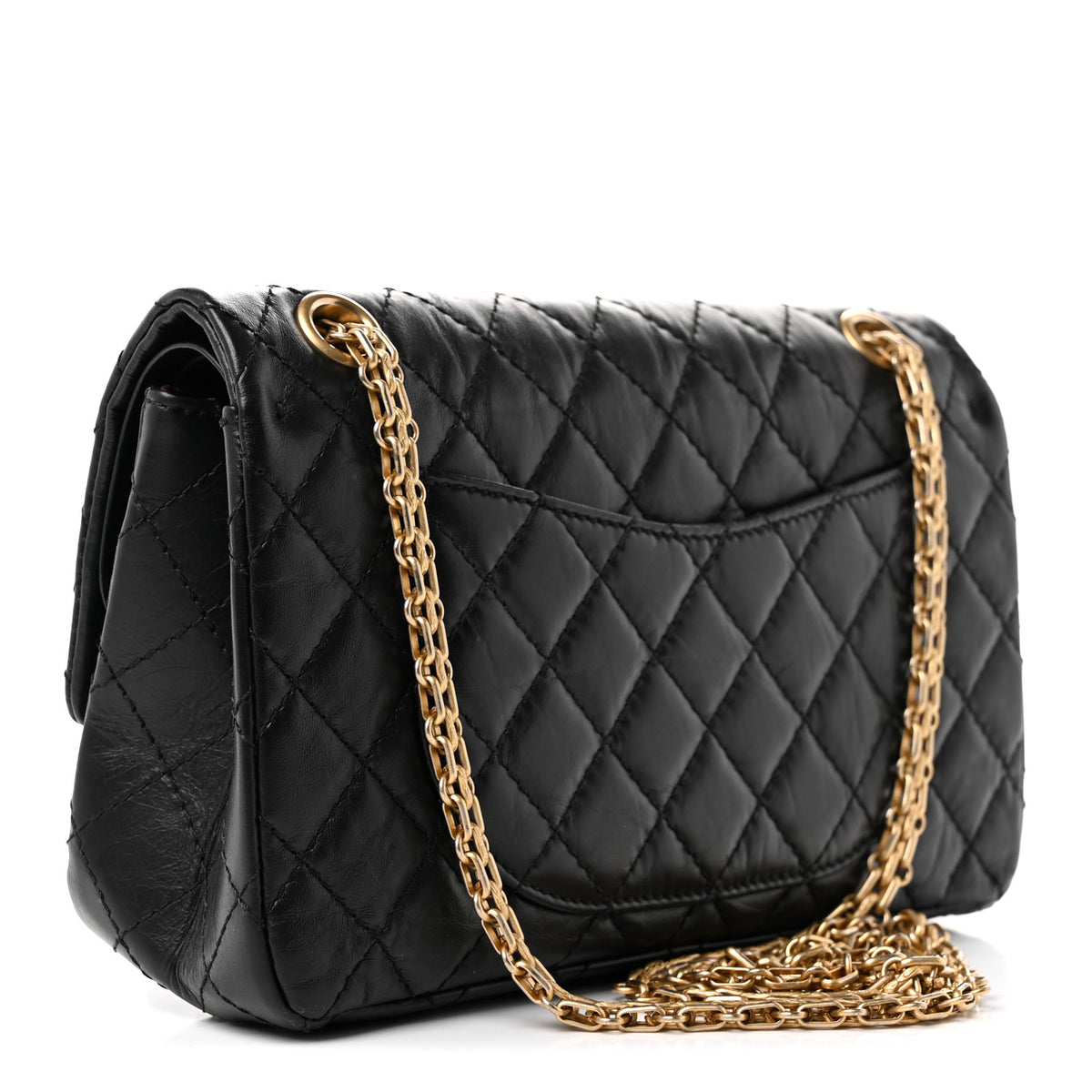 Chanel Aged Calfskin Quilted 2.55 Reissue 225 Flap Black 3 of 10