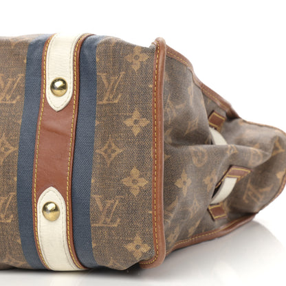 Louis Vuitton Monogram Rayures Tisse Sac GM Blue 10 of 17