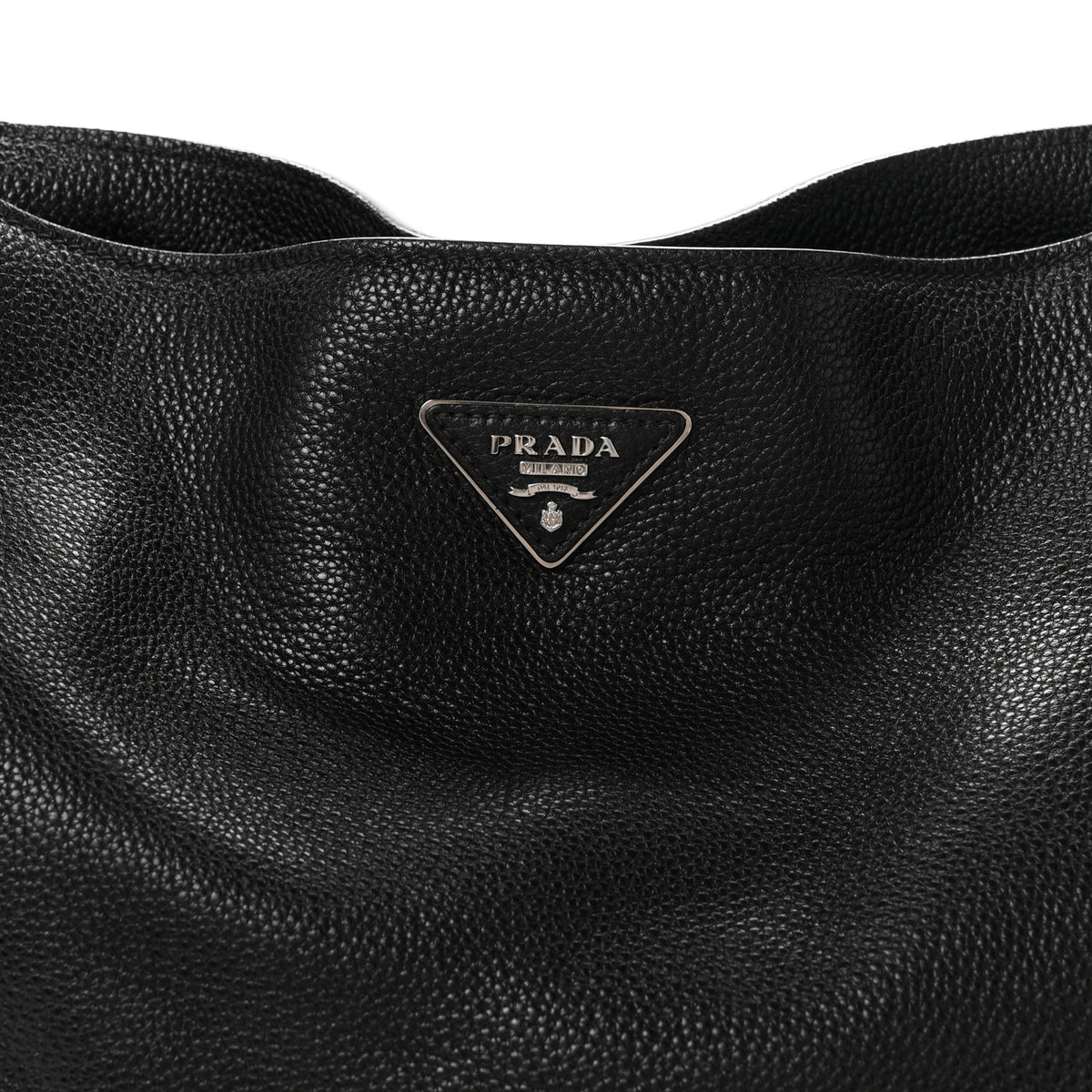 Prada Vitello Daino Hobo Black 9 of 11