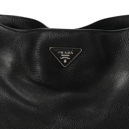 Prada Vitello Daino Hobo Black 9 of 11