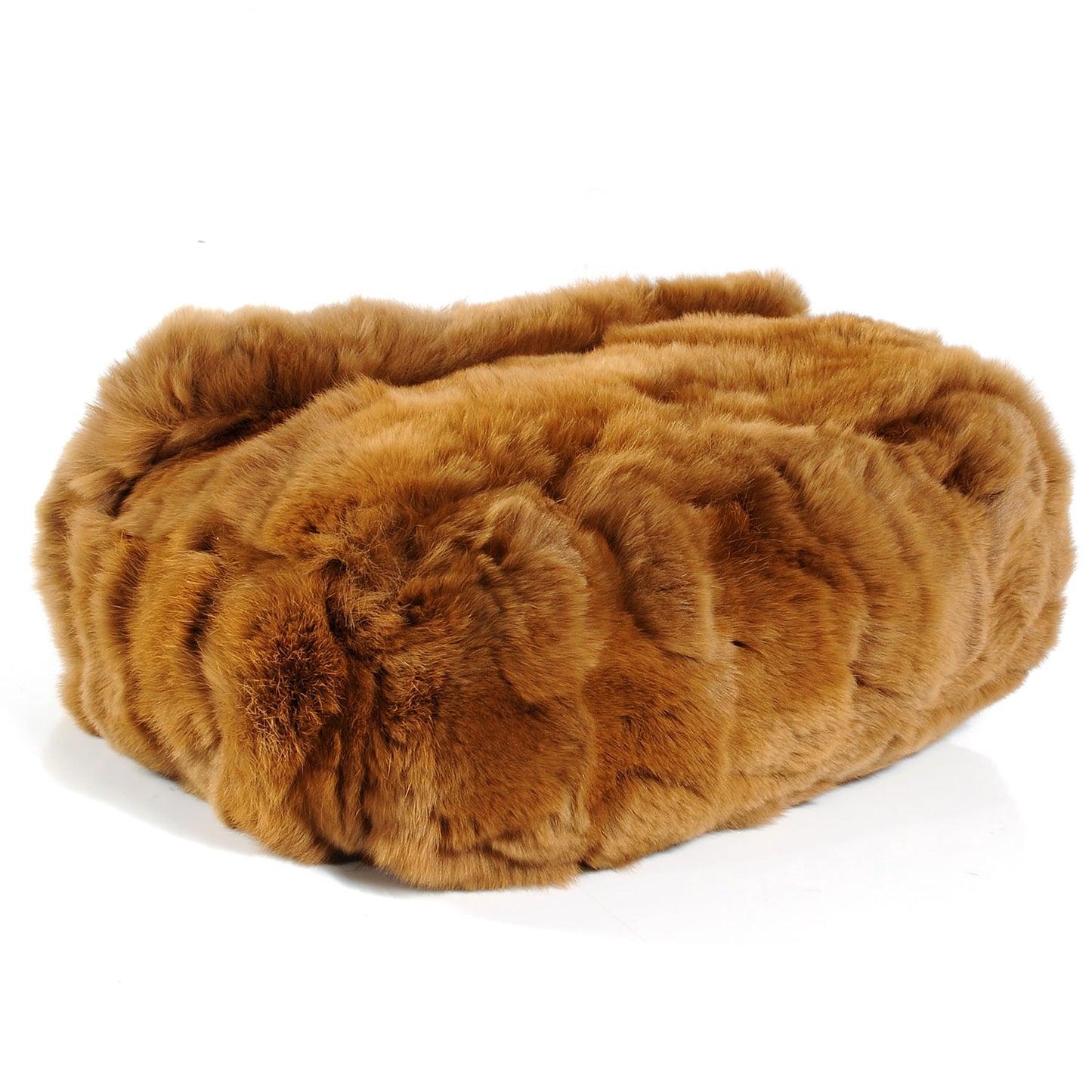 Rabbit Fur Flap Brown