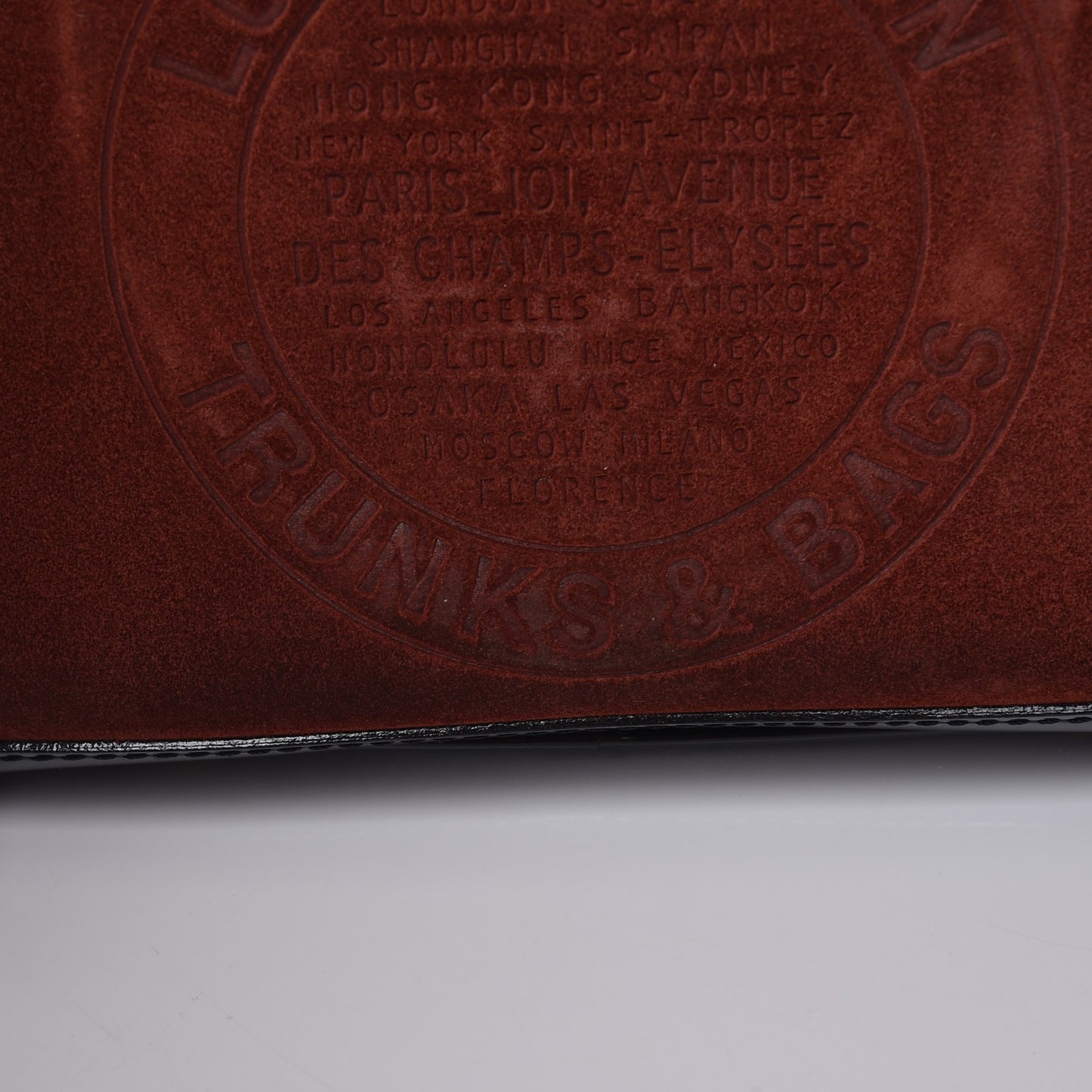 Suede Stamped Havane Bowler PM Brun